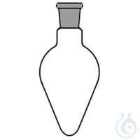 Pallone forma a cuore in vetro Duran ml.50 NS29/32